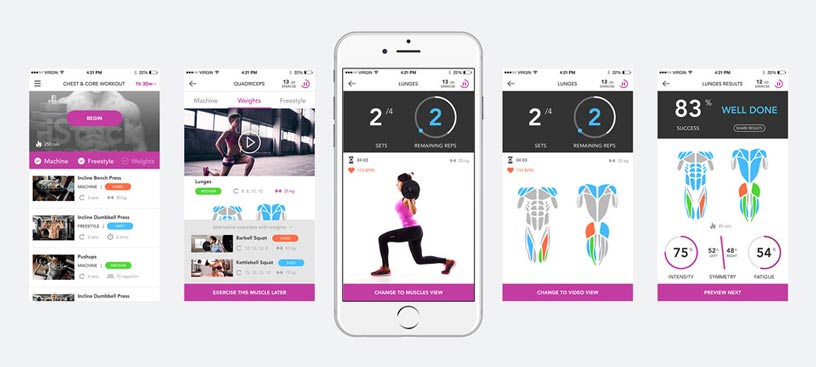 COACHING AND TRAINING APP SCREENS